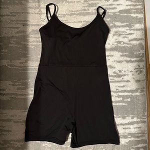 Black fitness romper, small